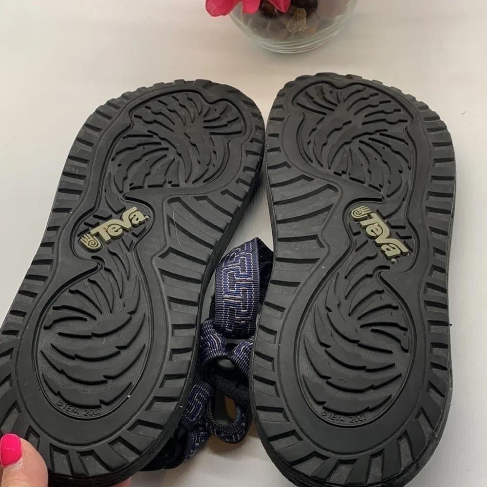 Teva Hurricane Black Blue Sport Hiking Sandal 6640 - Sz 12. MS1346C